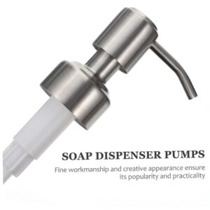 Cabilock 2pcs Sprinkler Liquid Soap Foaming Hand Soap Dispenser Soap Dispenser Pumps Dish Soap Dispenser Bag Shampoo Bottles Perfume Pump Head Press The Pump Stainless Steel Nozzle Travel