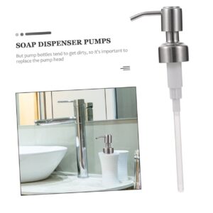 Cabilock 2pcs Sprinkler Liquid Soap Foaming Hand Soap Dispenser Soap Dispenser Pumps Dish Soap Dispenser Bag Shampoo Bottles Perfume Pump Head Press The Pump Stainless Steel Nozzle Travel