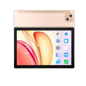 vikye android 10 tablet, 10.1 inch ips display, 8 core cpu processor, 6gb ram 128gb rom, 8mp 16mp dual cameras, 4g lte 5g wifi tablet (gold)
