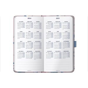 Busy B Slim Diary January to December 2024 - Peacocks - Week to View Slim Planner with Notes