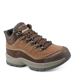 easy spirit romytrm womens sneaker 55 bm us brownsuedemulti