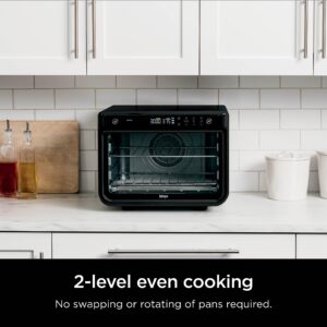 Ninja DT202BK Foodi 8-in-1 XL Pro Air Fry Oven, Large Countertop Convection Oven, Digital Toaster Oven, 1800 Watts, Black, 12 in.