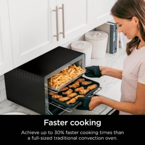 Ninja DT202BK Foodi 8-in-1 XL Pro Air Fry Oven, Large Countertop Convection Oven, Digital Toaster Oven, 1800 Watts, Black, 12 in.