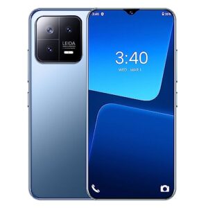 exachat m13 pro 5g unlocked smartphone, 7.3" large screen android 13 phone 6gb+256gb 108mp 7300mah dual sim cell phone 5g fingerprint/face id