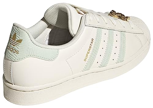 Adidas Woman's Superstar W, Cloud White/Linen Green, 9 M