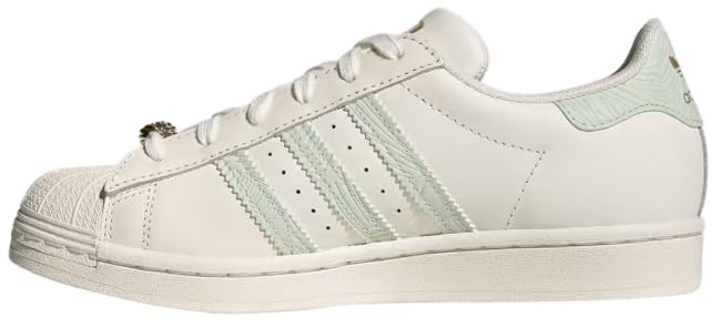 Adidas Woman's Superstar W, Cloud White/Linen Green, 6.5 M