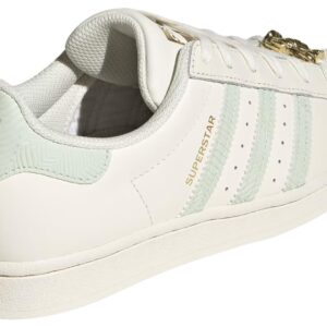 Adidas Woman's Superstar W, Cloud White/Linen Green, 7.5 M