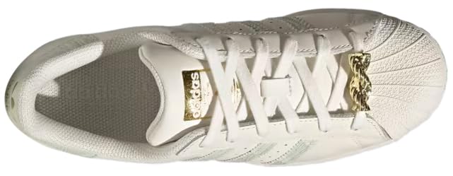 Adidas Woman's Superstar W, Cloud White/Linen Green, 7.5 M