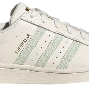 Adidas Woman's Superstar W, Cloud White/Linen Green, 7.5 M