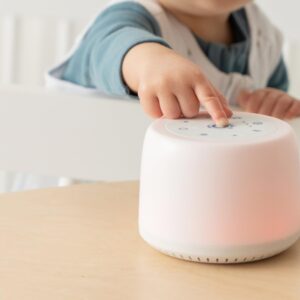 Dreamland Baby Sound Machine + Night Light: Brown Noise & White Noise Sound Machine w/ 7 Soothing Sounds, Dimmable Night Lights, Sleep Timer, Charging Cable. Portable. for Home & Travel