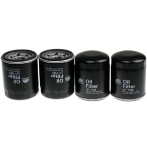 4 Pack BAIZHIHUA LF-7185-4 Extended Life Oil Filter (90mm) Replaces 070185E, 070185ES, 070185B, 070185D, 070185F 57145 Fits Air-Cooled and Portable Generators all Generac generator units up to 22KW