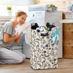 XUWU Laundry Basket Collapsible Laundry Hamper Folding Washing Bin Organizer Baskets with Handle for Dirty Cloth Toy, Goth Bats Skull