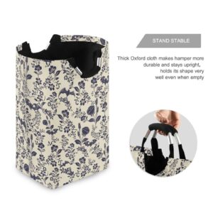 XUWU Laundry Basket Collapsible Laundry Hamper Folding Washing Bin Organizer Baskets with Handle for Dirty Cloth Toy, Goth Bats Skull