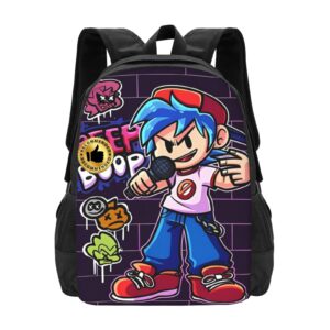 MAPH Fri-day Ni-ght Fun-kin Backpack Fashion 3D Printed Classical Travel Bags Big Capacity Lightweight Laptop Backpacks Anime Daypack Adjustable Straps Bag For Men Women