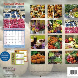 Farmer's Market 2024 Full Size Wall Calendar for Planning, Scheduling, and Organizing