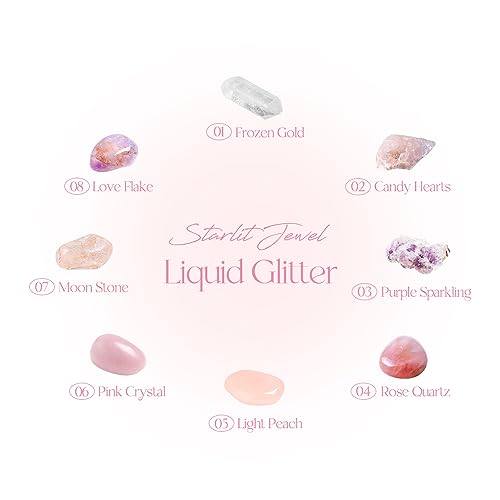 dasique Starlit Jewel Liquid Glitter (04 Rose Quartz) | Twinkle Glitter Shadow | Long-lasting | Multi-dimensional sparkle finish | Quick drying | Multipurpose