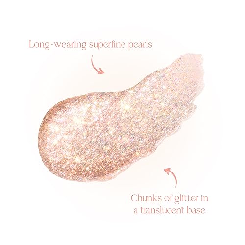 dasique Starlit Jewel Liquid Glitter (04 Rose Quartz) | Twinkle Glitter Shadow | Long-lasting | Multi-dimensional sparkle finish | Quick drying | Multipurpose