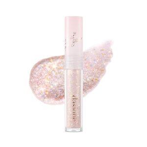 dasique Starlit Jewel Liquid Glitter (04 Rose Quartz) | Twinkle Glitter Shadow | Long-lasting | Multi-dimensional sparkle finish | Quick drying | Multipurpose