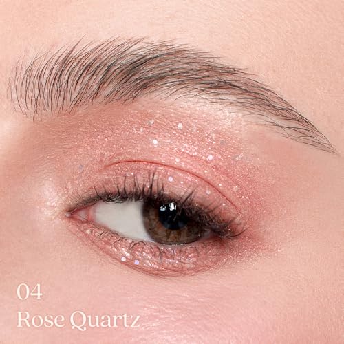 dasique Starlit Jewel Liquid Glitter (04 Rose Quartz) | Twinkle Glitter Shadow | Long-lasting | Multi-dimensional sparkle finish | Quick drying | Multipurpose