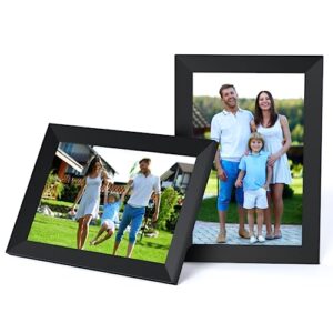 apofial 2 pack digital picture frame 10.1 inch wifi digital photo frame 1280 * 800 hd ips touch screen smart cloud photo frame, auto-rotate, share photos and videos instantly via email or app