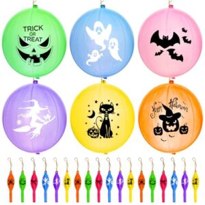 halloween games, 18 inches halloween punch balloons heavy duty halloween party favors supplies for kids adults halloween party decorations trick or treat toys game favors punching balloons