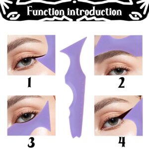 SHANPIN Eyeliner Tool, Reusable Smoky Eyeshadow Multifunctional Eye Makeup Tool (Purple)