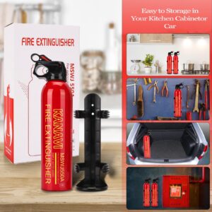 Fire Extinguisher with Mount - 5-in-1 Small Fire Extinguisher for Home Portable Car Fire Extinguisher, Home Water-Based Fire Extinguishers Fire (2 Pack)