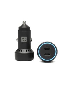 journey 60w usb c car charger, pd 3.0 fast charge dual port (30w each) usb type c, compact & portable design, compatible with various devices including samsung galaxy, pixel, and more.