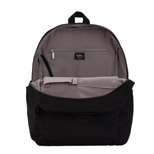 Kipling Women's Bennett, Lightweight, Minimal, Nylon Laptop Backpack, Black Tonal, 12''L x 15''H x 6.25''D (Darl Plum Tonal)