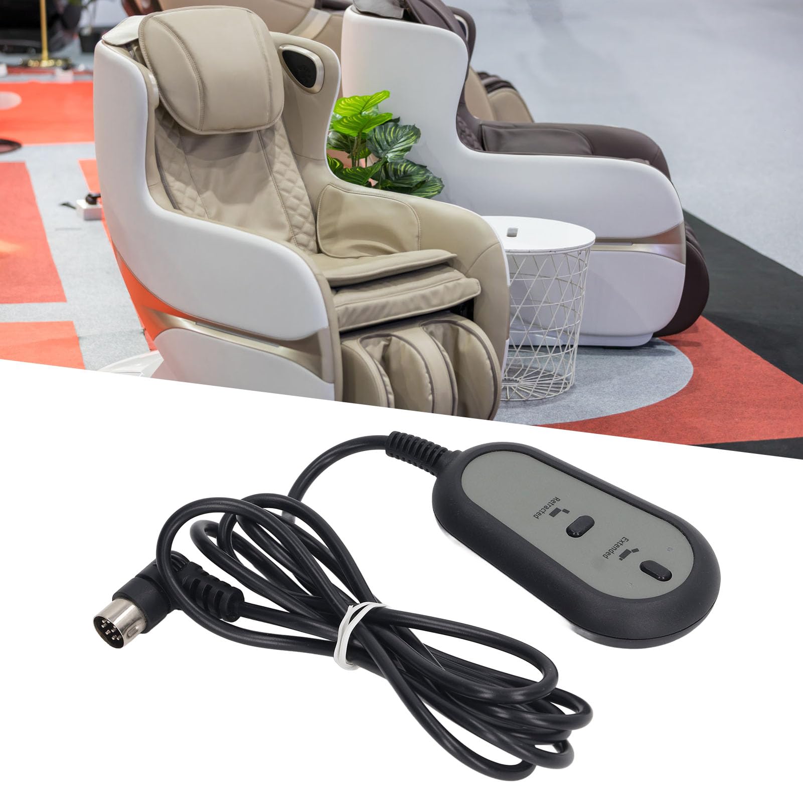YOUTHINK Power Recliner Controller, Up and Down 2 Button 8 Pin Remote Handset Controller Hand Controller Power Recliner for Lift Chair