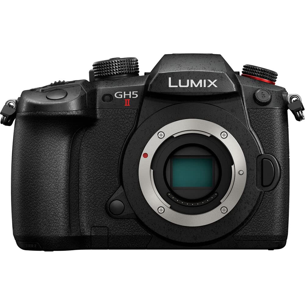 Panasonic Lumix GH5 II Mirrorless Camera (DC-GH5M2BODY) + Panasonic 25-50mm f/1.7 Lens + Filter Kit + Corel Photo Software + Bag + 64GB Card + Charger + Card Reader + DMW-BLF19 Battery + More