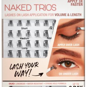 Ardell Naked Lashes Trios Kit, 32 Trios, 1 pack