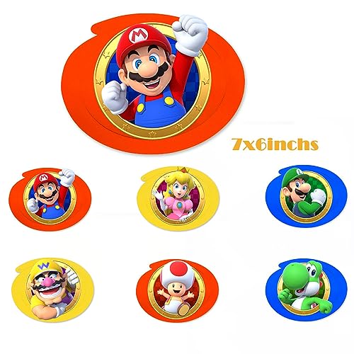 Mario Birthday Party Supplies, Mario Happy Birthday Themed Party Banner with 12 Hanging Swirls for Kids Boys Girls Birthday Baby Shower Mario Party Decorations