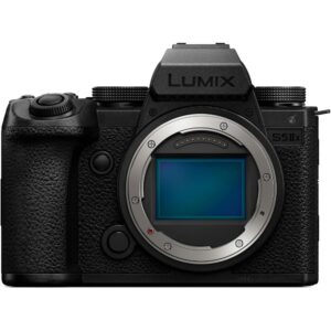 Panasonic Lumix S5 IIX Mirrorless Camera (DC-S5M2XBODY) + 64GB Memory Card + Corel Photo Software + DMW-BLK22 Battery + Charger + Card Reader + Case + Flex Tripod + Cleaning Kit + More