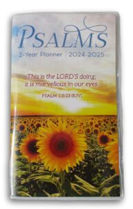scenic 2-year miniature monthly planner book for 2023-2025 (psalms)