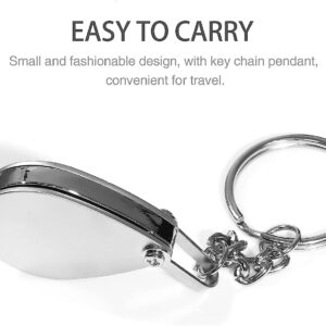 15X Mini Keychain Pocket Magnifier, Jewelers Magnifying Glass, Portable Foldable Magnifying Glass for Close Work, Gardening, Stamp, Rock Collectings