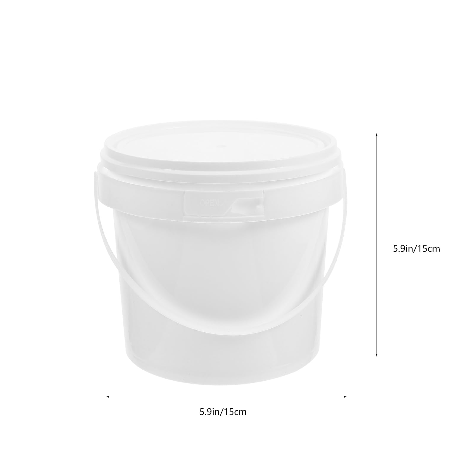 Alipis 2pcs Storage Bucket Containers with Lids Storage Bins Toys Bathtub Plastic Ice Buckets White Storage Bin Plastic Water Bucket White Plastic Water Bucket Liquid Holder Child Pp