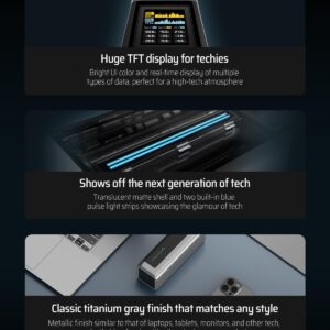 CUKTECH 20 Power Bank, 140W 25,000mAh Laptop Portable Charger, 3-Port, Smart TFT Display, PD3.1 PPS Protocol Battery Pack for MacBook Pro/Air, Surface Pro, iPhone 15/14, Samsung S24+, iPad and More