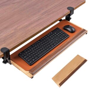 sitoo keyboard tray with keyboard wrist rest & keyboard mat, pull out keyboard tray under desk, 26.8"x 9.8", perfect keyboard drawer for home & office