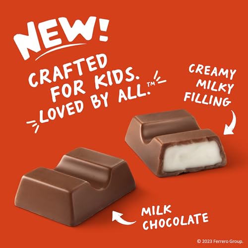 Kinder Chocolate Mini, 29.2 oz Bulk Pack, Up to 138 Minis, Milk Chocolate Bar with Creamy Milky Filling, Individually Wrapped Candy