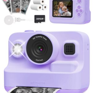Anchioo Kids Digital Camera with 1080P Video, IPS Screen, 32GB SD Card - Christmas Gift, Age 3-12
