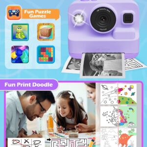 Anchioo Kids Digital Camera with 1080P Video, IPS Screen, 32GB SD Card - Christmas Gift, Age 3-12