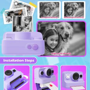 Anchioo Kids Digital Camera with 1080P Video, IPS Screen, 32GB SD Card - Christmas Gift, Age 3-12