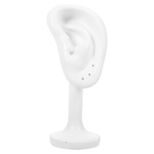 aboofan ear model earring display rack earrings display stand ear model jewelry display holder ear studs earrings holder jewelry organizer for home shows white earring holder