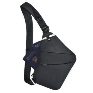 vadoo personal flex bag, anti-theft crossbody bag for travel sport lightweight sling bag left shoulder bag for women and men