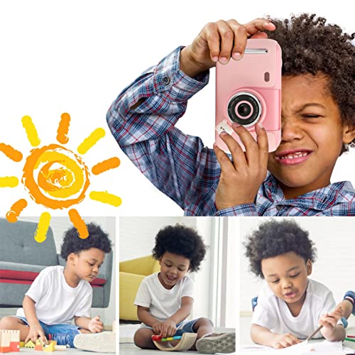 Kids Camera, HD Digital Camera with Flip up Lens for Selfie Video, Ideal for 3-8 Years Old Girls Boys on Birthday Christmas Party as Gift