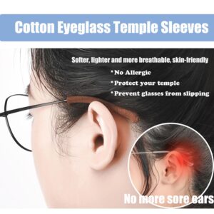 Anti-Slip Elastic Eyeglasses Temple Tips Sleeve,Fabric glasses ear cushion,glasses ear grips,Glasses Accessories,2pcs