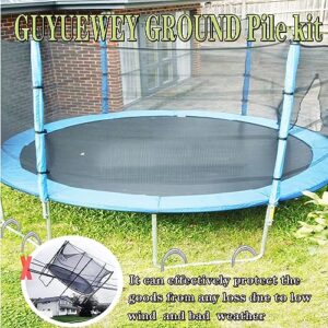 Guyuewey Trampoline Rebar Stakes Heavy Duty,Landscape Staples for Garden,Tent Stakes,Metal Stakes,Ground Anchors for Landscaping Stakes