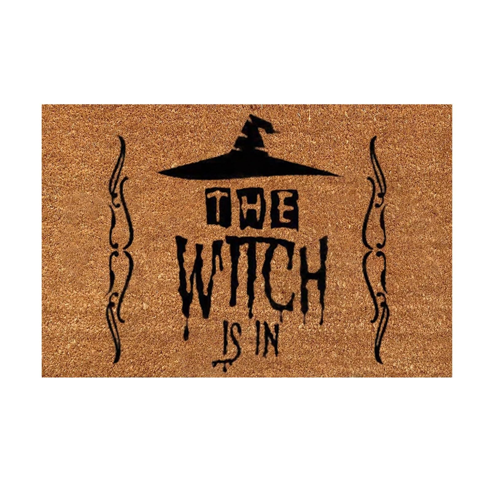 Halloween Coir Print Decoration Door Mats Indoor Entrance Sup Witches Halloween Costume Spider Candy Attractive Cute