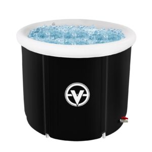 valktech ice bath tub for adult large freestanding bathtub foldable hot bath tub spa tub soaking bathtubs adult sized (31.5 x 29 inches)